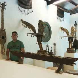 Some musical instruments such Kulintang and Kodlong, and arts such Sarimanok, from Pinto Art Museum, Philippines.